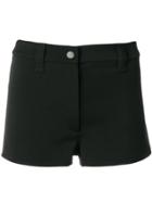 Courrèges High Waisted Mini Shorts - Black