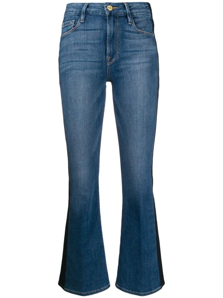 Frame Bell-bottom Skinny Jeans - Blue