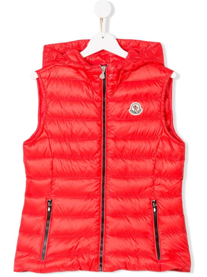 Moncler Kids Logo Gilet - Red