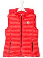 Moncler Kids Logo Gilet - Red