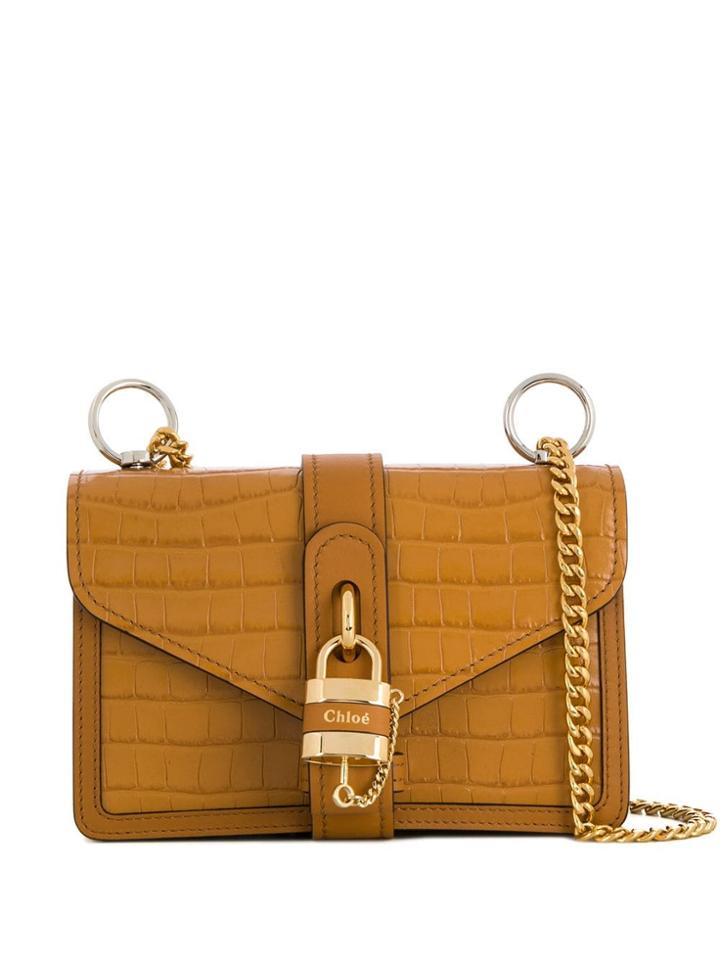 Chloé Aby Chain Shoulder Bag - Brown
