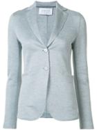 Harris Wharf London Textured Blazer Jacket, Women's, Size: 46, Blue, Linen/flax/cotton