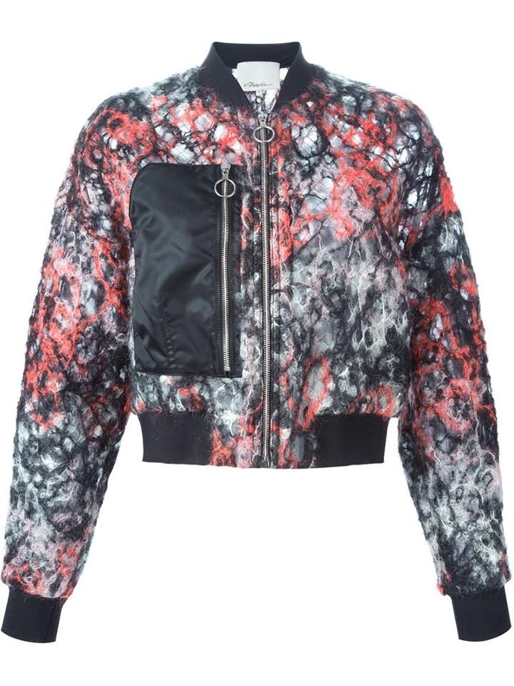 3.1 Phillip Lim Open Knit Bomber Jacket