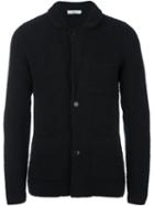 Closed Patch Pockets Cardigan, Men's, Size: Xl, Black, Acrylic/wool/alpaca