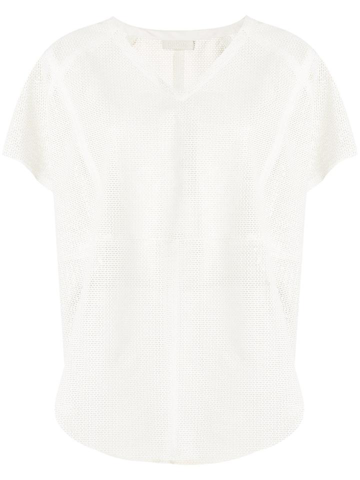 Drome Oversized Perforated Blouse - White