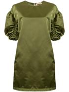 No21 Ruched Sleeve Dress - Green