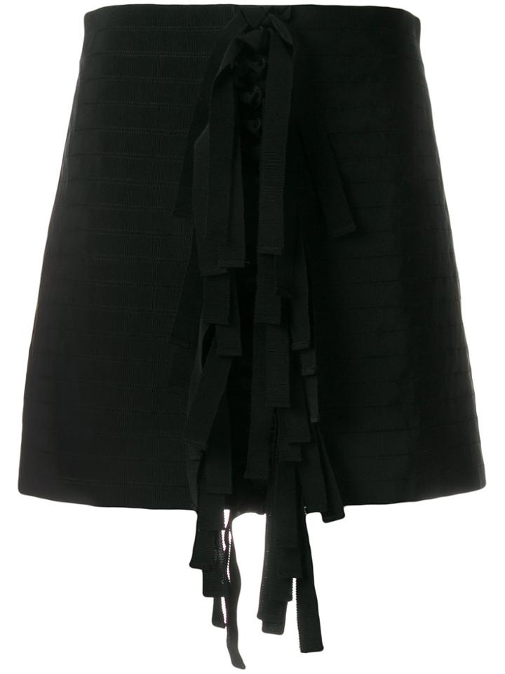 Brognano Lace-up Skirt - Black