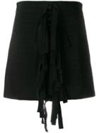 Brognano Lace-up Skirt - Black