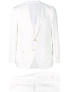 Caruso Single Breasted Two-pice Suit - White