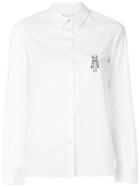 Chinti & Parker Owl Embroidered Shirt - White