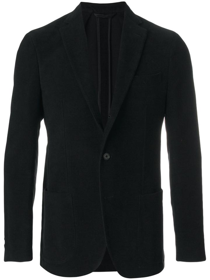 Aspesi Patch Pocket Blazer - Black