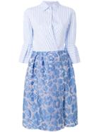 Sara Roka Flared Midi Dress - White