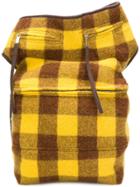 Rick Owens Checked Printed Belted Purse - Yellow