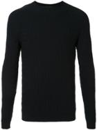 Giorgio Armani Croc Jacquard Jumper - Black