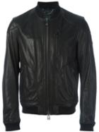 Belstaff Leather Bomber Jacket, Men's, Size: 48, Black, Leather/viscose