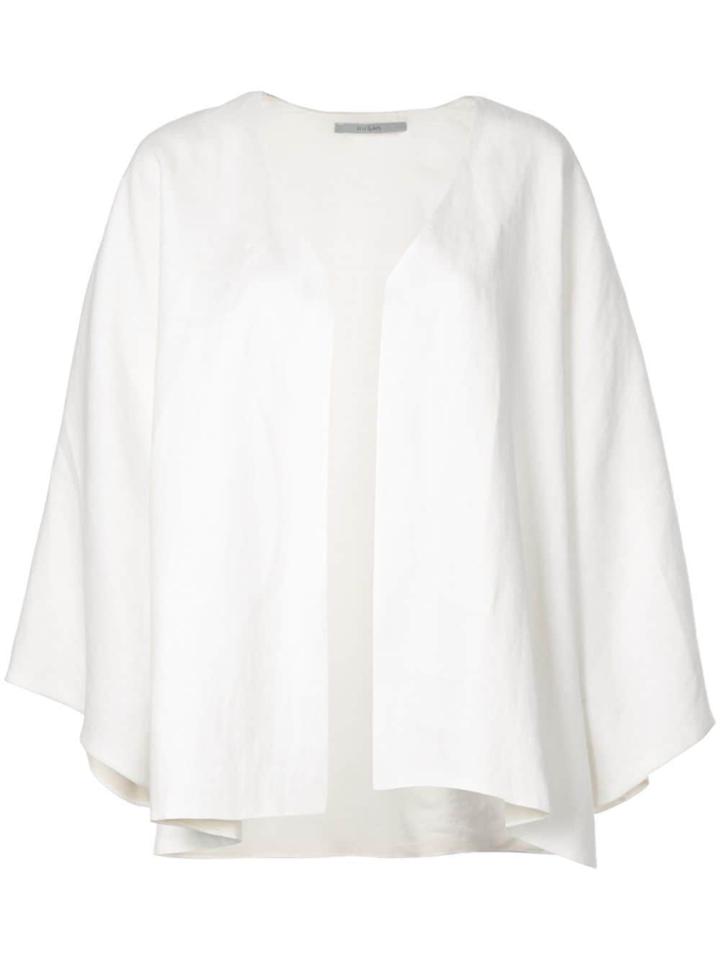 Dusan Collarless Jacket - White