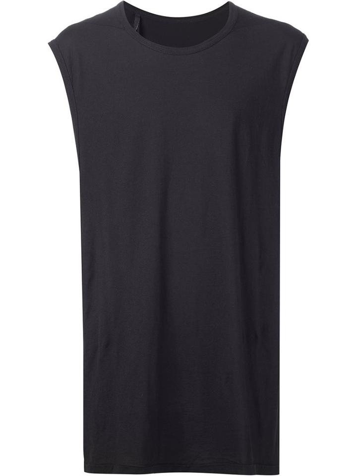 11 By Boris Bidjan Saberi Middle Fingers Print Sleeveless T-shirt