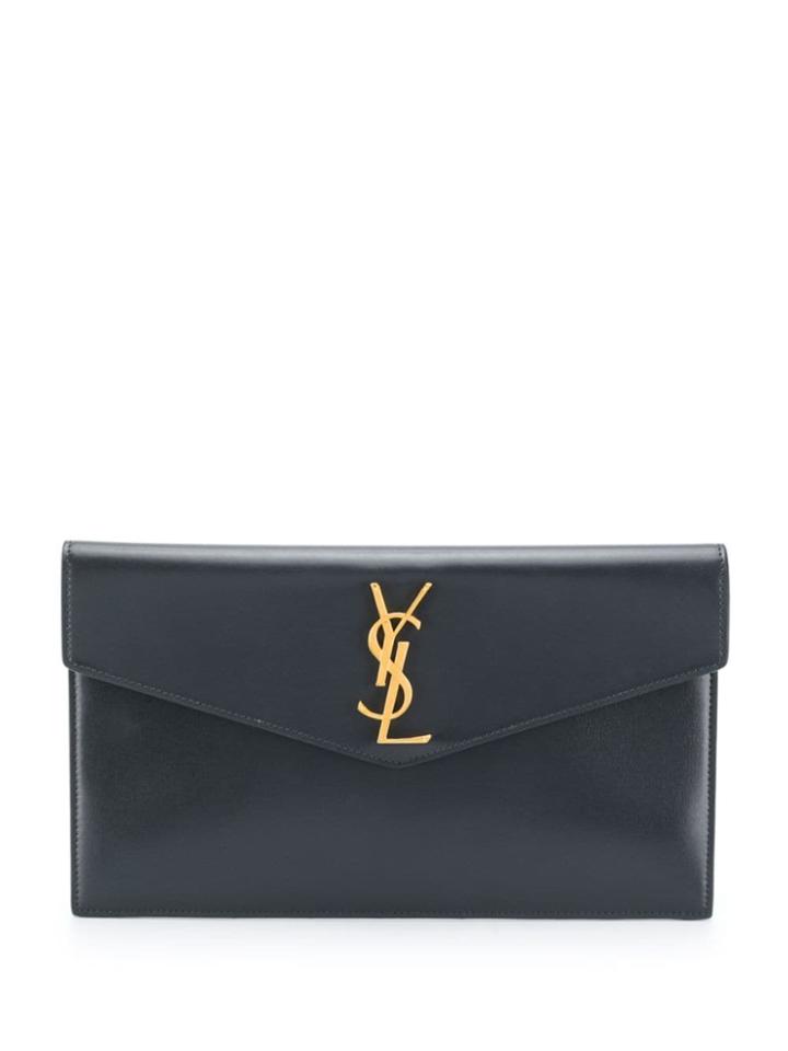 Saint Laurent Medium Envelope Clutch Bag - Grey