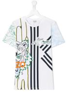 Kenzo Kids Printed T-shirt, Boy's, Size: 16 Yrs, White