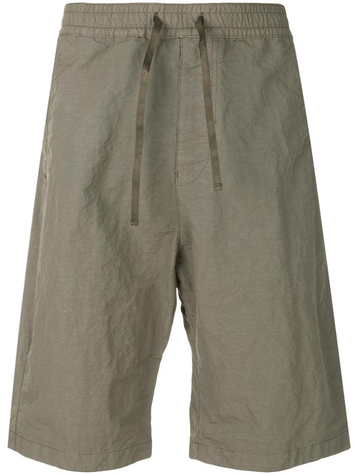 Stone Island Shadow Project Drawstring Shorts - Green