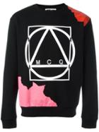 Mcq Alexander Mcqueen Abstract Glyph Icon Print Sweatshirt, Men's, Size: Xxl, Black, Cotton