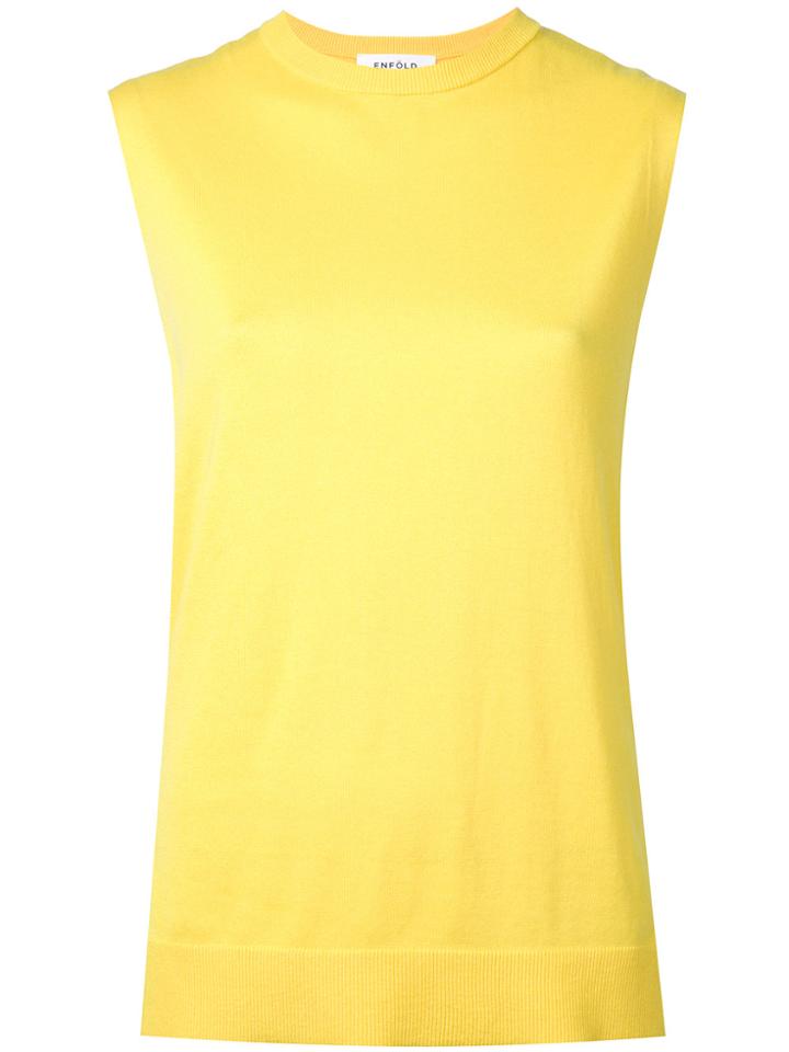 Enföld Knitted Tank - Yellow & Orange