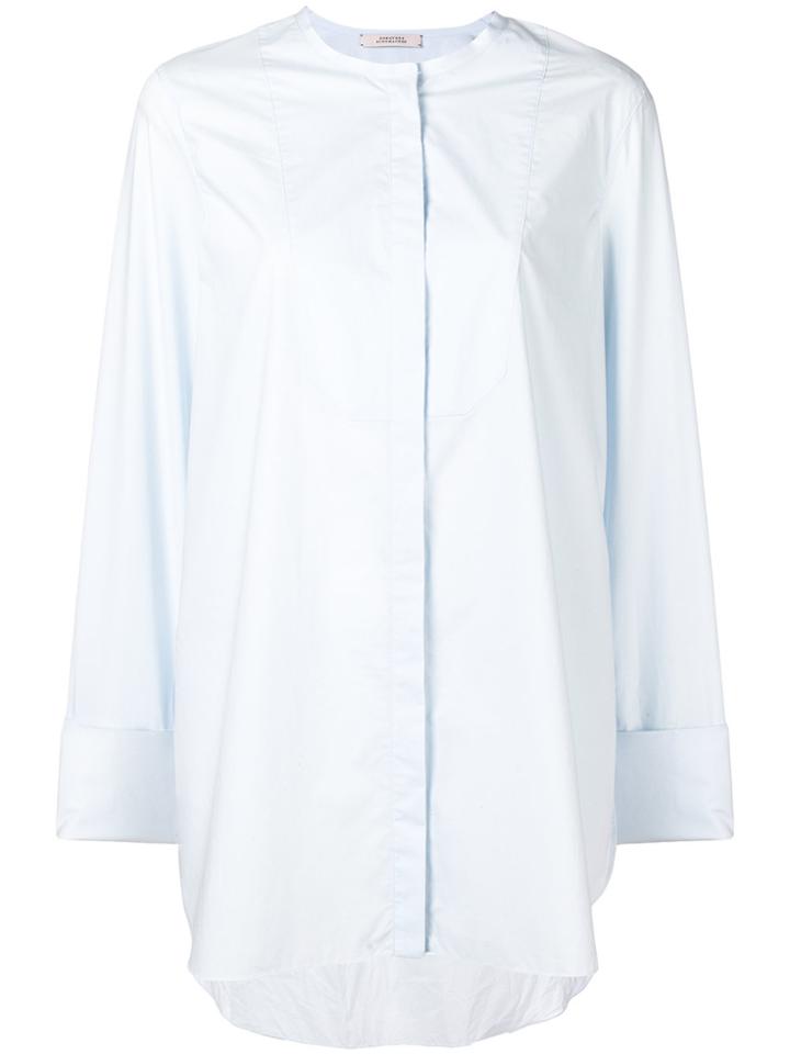 Dorothee Schumacher Collarless Shirt - Blue