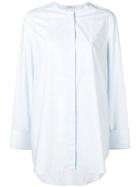 Dorothee Schumacher Collarless Shirt - Blue