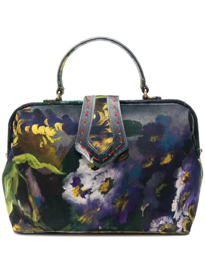 Mehry Mu Printed Foldover Tote Bag - Green