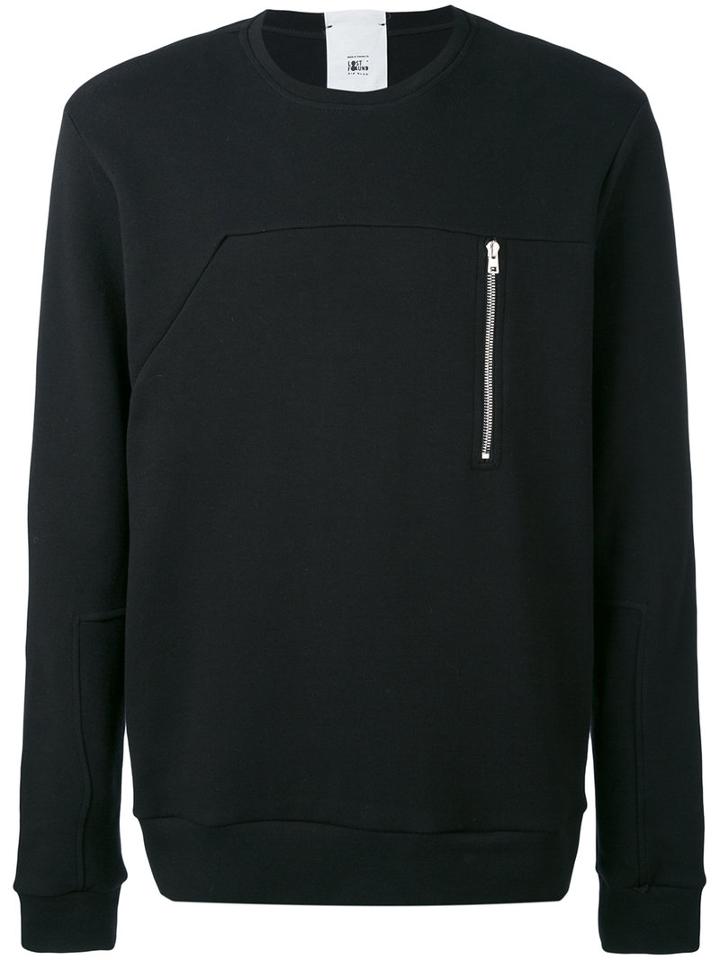 Lost & Found Ria Dunn - Zipped Longsleeved T-shirt - Men - Cotton - L, Black, Cotton