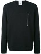 Lost & Found Ria Dunn - Zipped Longsleeved T-shirt - Men - Cotton - L, Black, Cotton