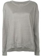 Longsleeved T-shirt - Women - Linen/flax - Ii, Green, Linen/flax, Majestic Filatures