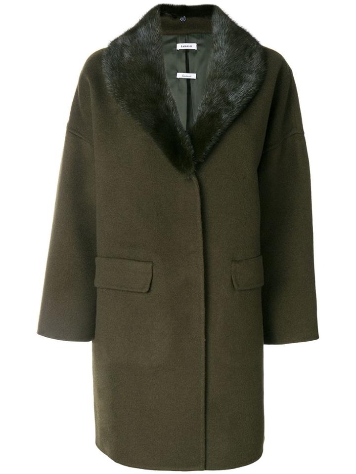 P.a.r.o.s.h. Cocoon Coat - Green