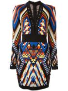 Balmain Inca Pattern Dress - Multicolour