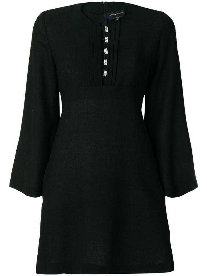 Vanessa Seward Estrella Placket Detail Dress - Black
