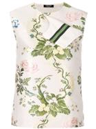 Calvin Klein 205w39nyc Ribbon Trimmed Floral Blouse - Multicolour