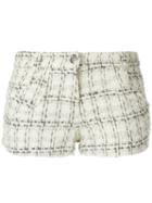 Andrea Bogosian Tweed Shorts, Women's, Size: P, White, Acrylic/polyester/wool