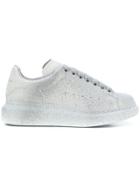 Alexander Mcqueen Glitter Lace-up Sneakers - Grey