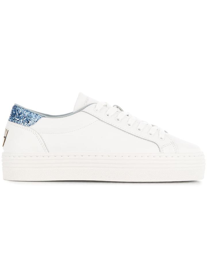 Chiara Ferragni Roger Glitter Sneakers - White