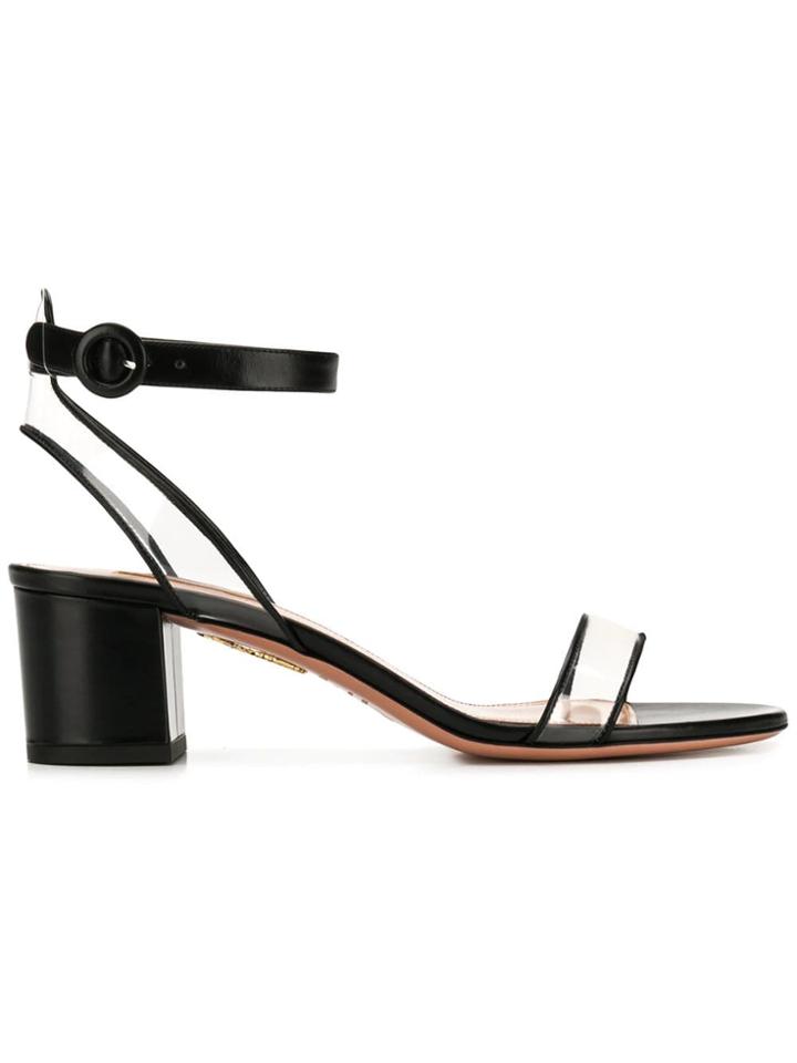 Aquazzura Minimalist 50 Sandals - Black