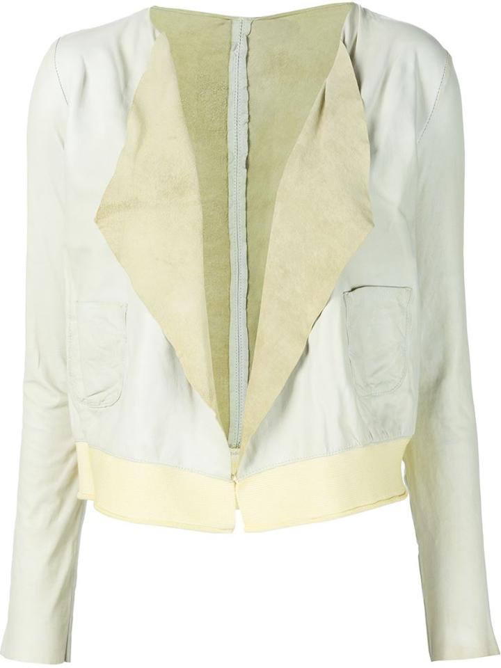 Giorgio Brato Waterfall Jacket, Women's, Size: 42, Green, Leather