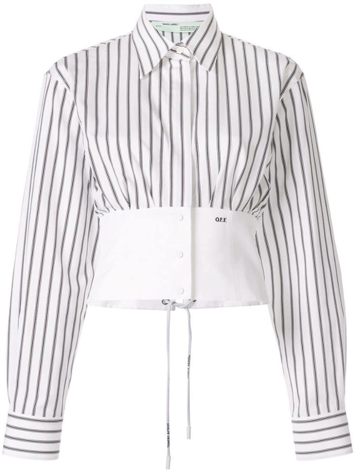 Off-white Striped Corset Shirt