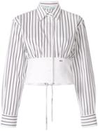 Off-white Striped Corset Shirt