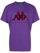 Paura Paura X Kappa Logo Print T-shirt - Purple