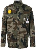 History Repeats Camouflage Print Field Jacket, Men's, Size: 50, Green, Cotton/spandex/elastane