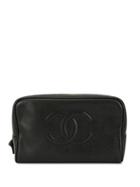 Chanel Pre-owned Cc Makeup Bag - Black