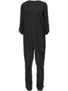 Alexandre Plokhov Utility Jumpsuit, Women's, Size: 38, Blue, Silk/cotton