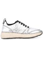 Tod's Braided Sole Sneakers - Grey