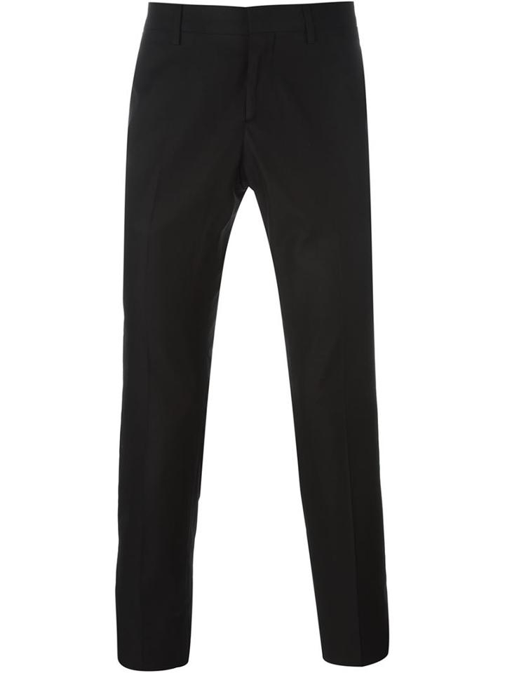 No21 Slim Fit Trousers, Men's, Size: 50, Black, Cotton