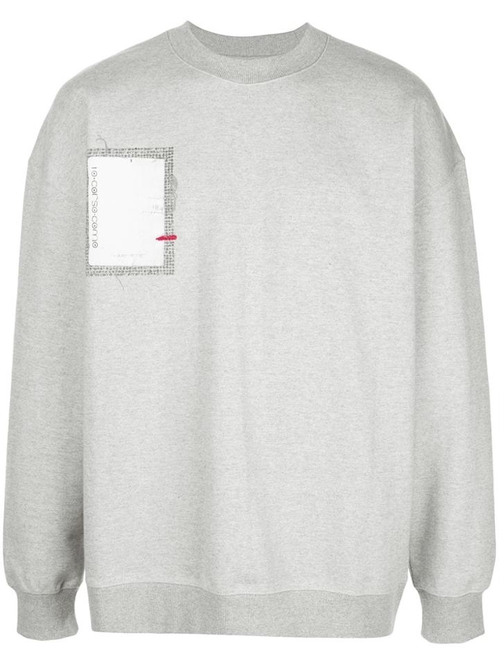 Ader Error 10 Corso A Sweatshirt - Grey